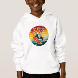 Camiseta Cachorro Skatista Pôr do Sol Retro