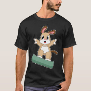 Camiseta Cachorro Snowboarder Esqui Esportes de inverno