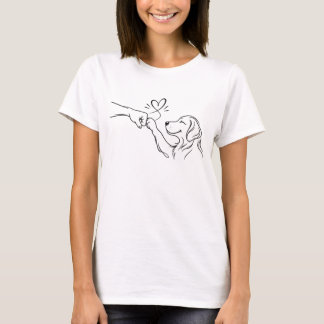 Camiseta Cachorro & Soco de Punho Humano, Amante de Cachorr