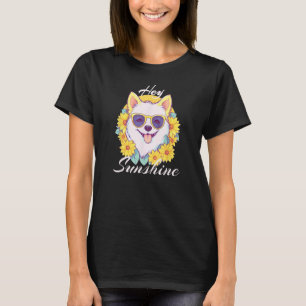 Camiseta Cachorro Sol Dias De Verão Vestindo Óculos De Sol