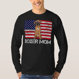 Camiseta Cachorro Solar Boxer Mãe Bandeira Americana Cachor