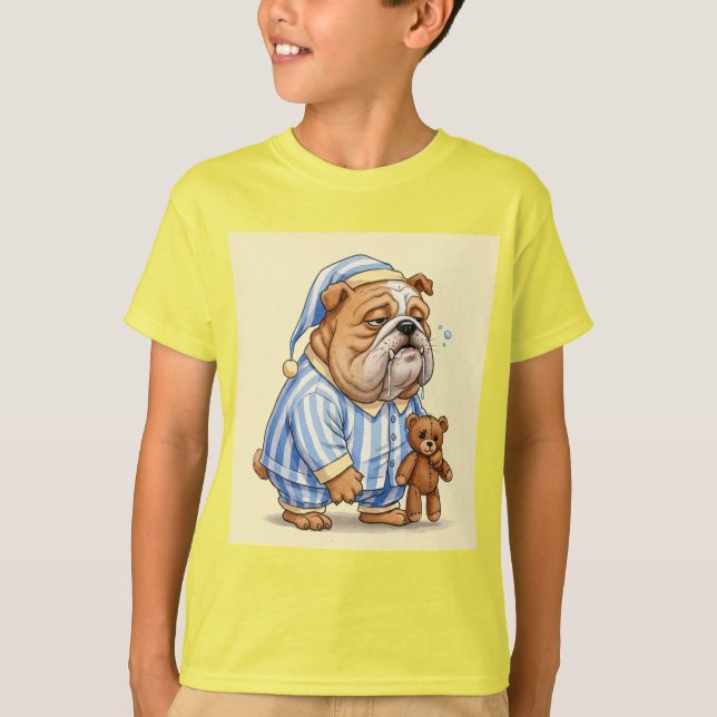 Camiseta Cachorro Sonolento com Amigo de Natasha (Frente)