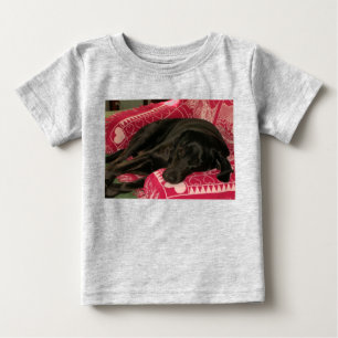 Camiseta Cachorro Sonolento Criança Orgânica