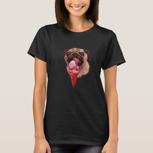 Camiseta Cachorro Sorvete Comendo Gama 2 (Frente)