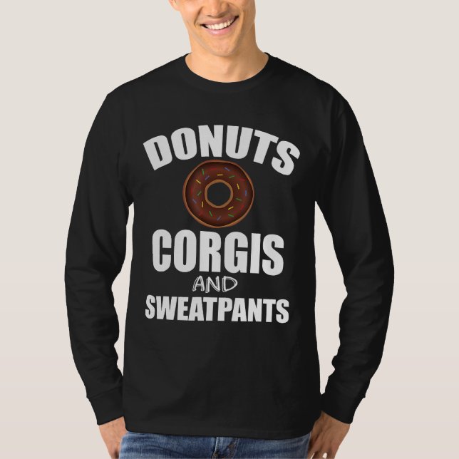 Camiseta Cachorro Suado de Corgões rosquinhas (Frente)