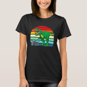 Camiseta Cachorro T Rex Dinossauro Blue Heeler Australiano