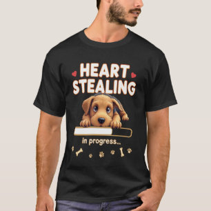 Camiseta Cachorro Terrier Airedale Coração Presente Diverti