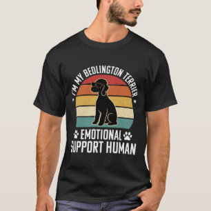 Camiseta Cachorro Terrier Bedlington Engraçado Suporte Emoc