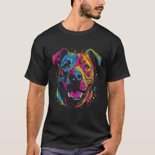 Camiseta Cachorro Terrier Pit Bull Americano Engraçado Feli