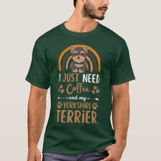 Camiseta Cachorro terrier yorkshire fofo café kawaii frie