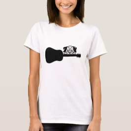 Camiseta Cachorro toca guitarra