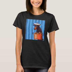 Camiseta Cachorro trabalho de arte bonitinho de cachorrinho
