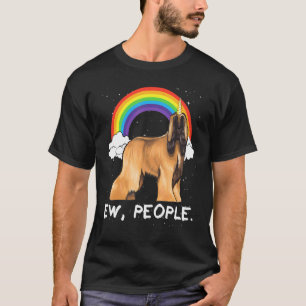 Camiseta Cachorro Unicórnio Pessoas Ew Afghan Hound Arco-ír