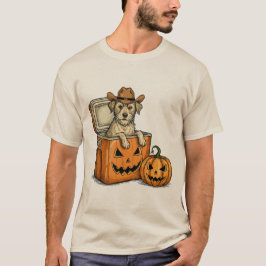 Camiseta Cachorro Vaqueiro Engraçado