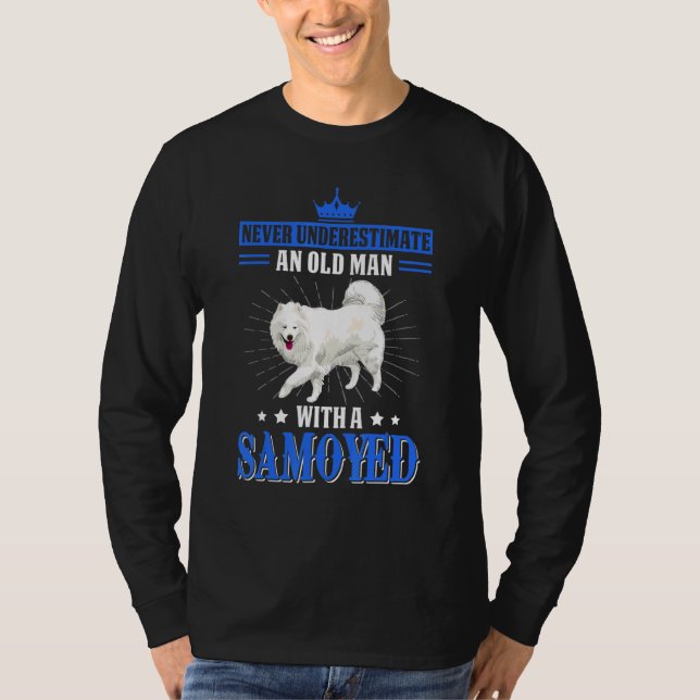 Camiseta Cachorro Velho Samoyed Pet Puppy (Frente)