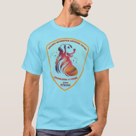 Camiseta Cachorro Vermelho Azul
