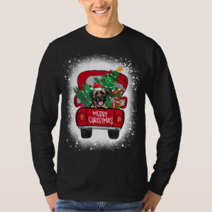 Camiseta Cachorro Vermelho Cachorro Bonito Caminhão Feliz d