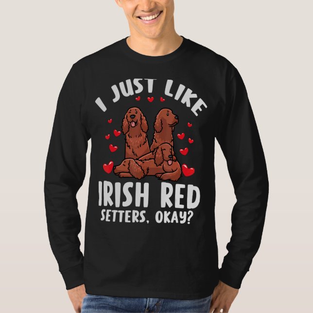 Camiseta Cachorro Vermelho Irlandês (Frente)