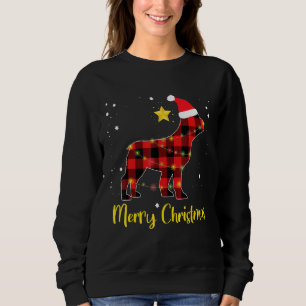 Camiseta Cachorro Vermelho Xadrez do Buldogue de Natal - Pa