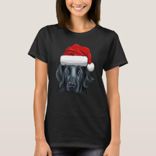 Camiseta Cachorro Vestido Vestido de Natal Santa Hat