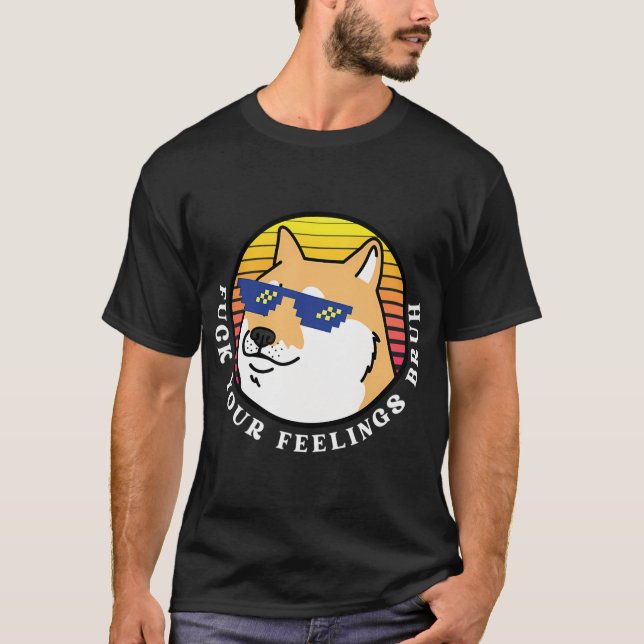 Camiseta cachorro vintage engraçado (Frente)