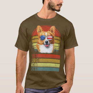 Camiseta Cachorro Vintage Melhor Corgão Mãe Alguma Vez No D