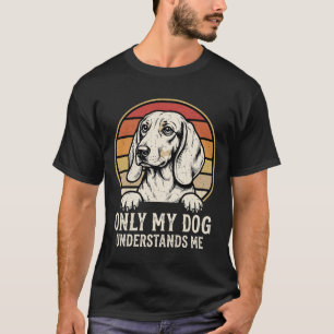 Camiseta Cachorro Vintage Retrô Só Meu Cachorro Me Entende