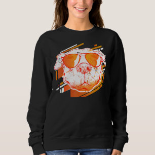 Camiseta Cachorro-Vintagem De Grafite De Pitbull