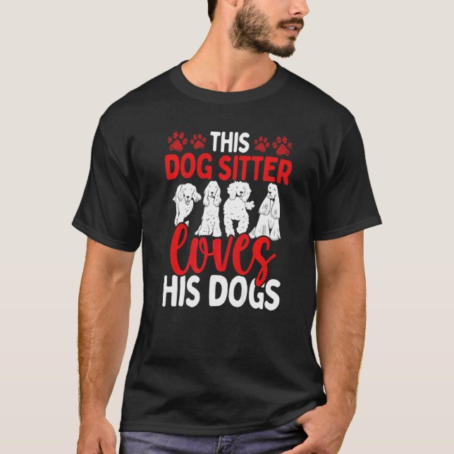 Camiseta Cachorro Walker Professional Dog Sitter ama Cães P (Frente)