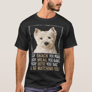 Camiseta Cachorro Westie Memória Cada Cachorro Que Você Faz