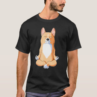 Camiseta Cachorro Yoga Corgi