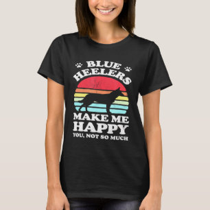 Camiseta Cachorros Azuis Me Fazem Feliz Cachorro Australian