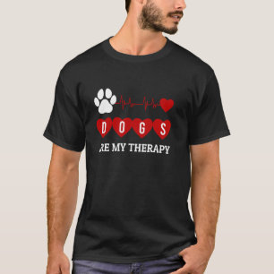 Camiseta Cachorros Batimento Cardíaco Linha do Coração Pres