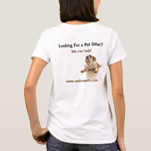 Camiseta Cachorros Brancos Procurando Pet Sitters Cachorros