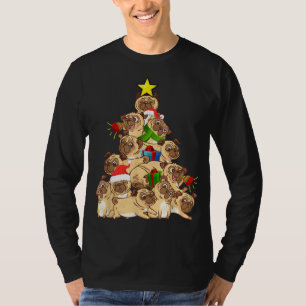 Camiseta Cachorros Cachorro Árvore Vassoura Natal Xmas Anim