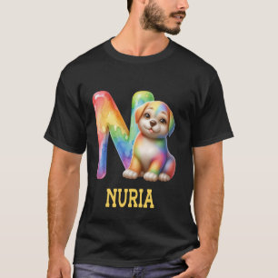 Camiseta Cachorros Cachorros - Letra Núria Nome Cachorro-Ar