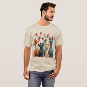 Camiseta Cachorros caprichosos fofos