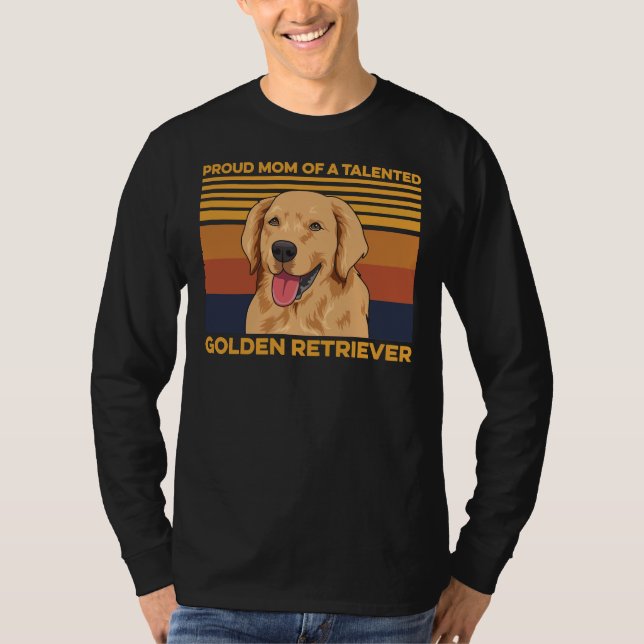 Camiseta Cachorros Citam Uma Mãe De Retriever Ouro (Frente)