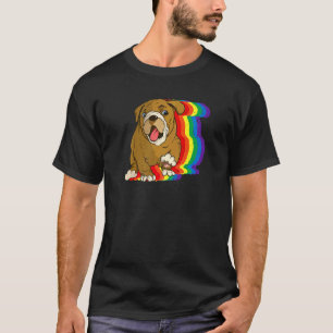 Camiseta Cachorros Coloridos Ally Arco-Íris Orgulhosos Orgu