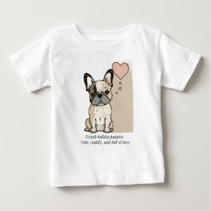 Camiseta Cachorros de buldogue franceses - Fofo e cheio do