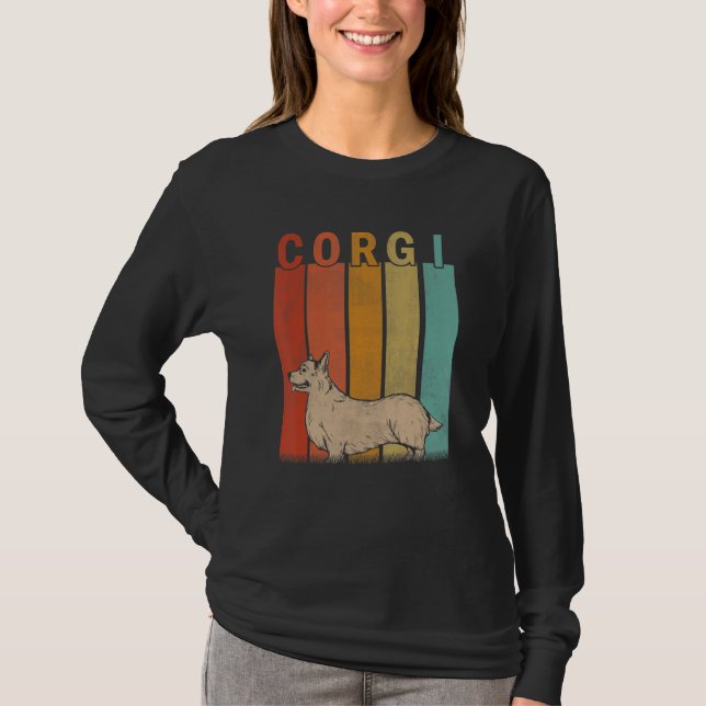 Camiseta Cachorros de Corgi em Dificuldade Mulheres Criança (Frente)
