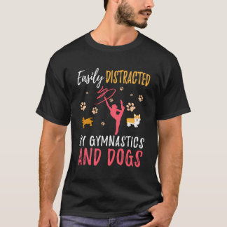 Camiseta Cachorros de ginástica Camiseiros Gymnast Dog Love