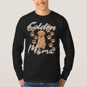 Camiseta Cachorros De Mama De Retriever De ouro Para Propri