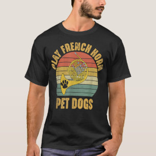 Camiseta Cachorros De Pet Jogam Corno Francês Furioso Cacho