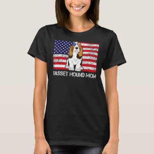 Camiseta Cachorros de solteiros Caçados Mãe Bandeira Americ
