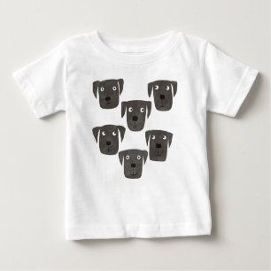 Camiseta Cachorros de varejo do Labrador Negro