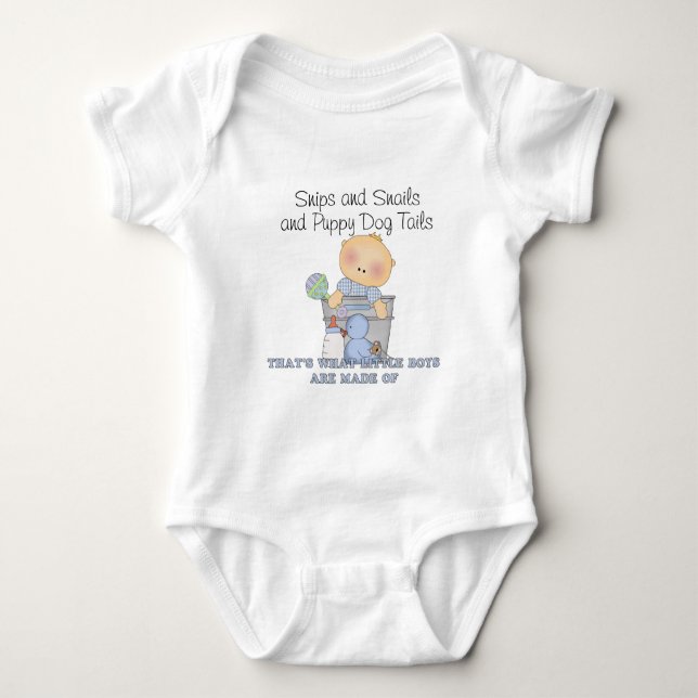 Camiseta Cachorros e Caracóis e Caudas de Cachorro (Frente)