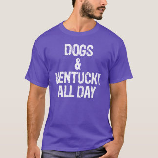 Camiseta Cachorros e Kentucky O dia todo dotado de cachorro