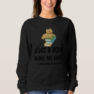 Camiseta Cachorros E Livros Me Fazem Um Bookworm Feliz
