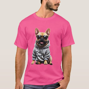 Camiseta Cachorros Engraçados E Preguiçosos Cachorros Franc